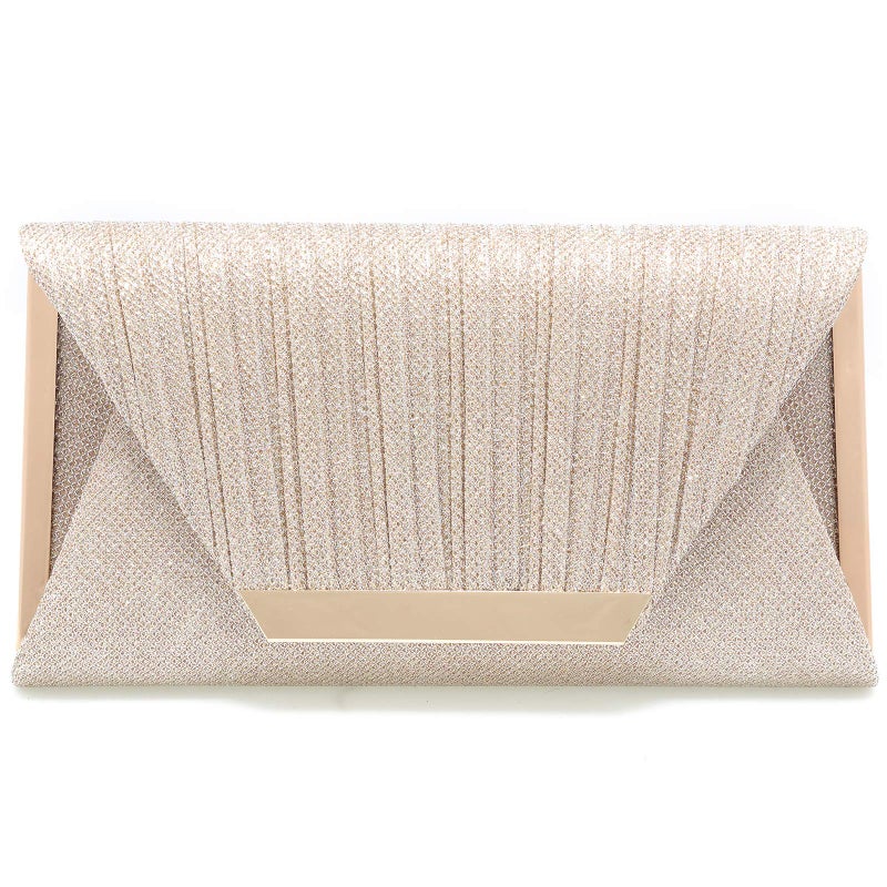 Mihawk clutches for women evening bag purses and handbags evening clutch purs Silver clutch purses for women wedding(Champagne) - Image 2